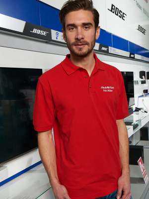 Herren Poloshirt Surf Rot